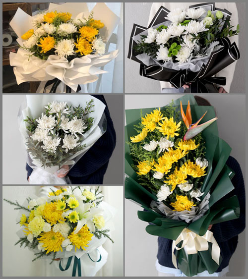河南郑州新郑市薛店镇草庙马村白事花束代送